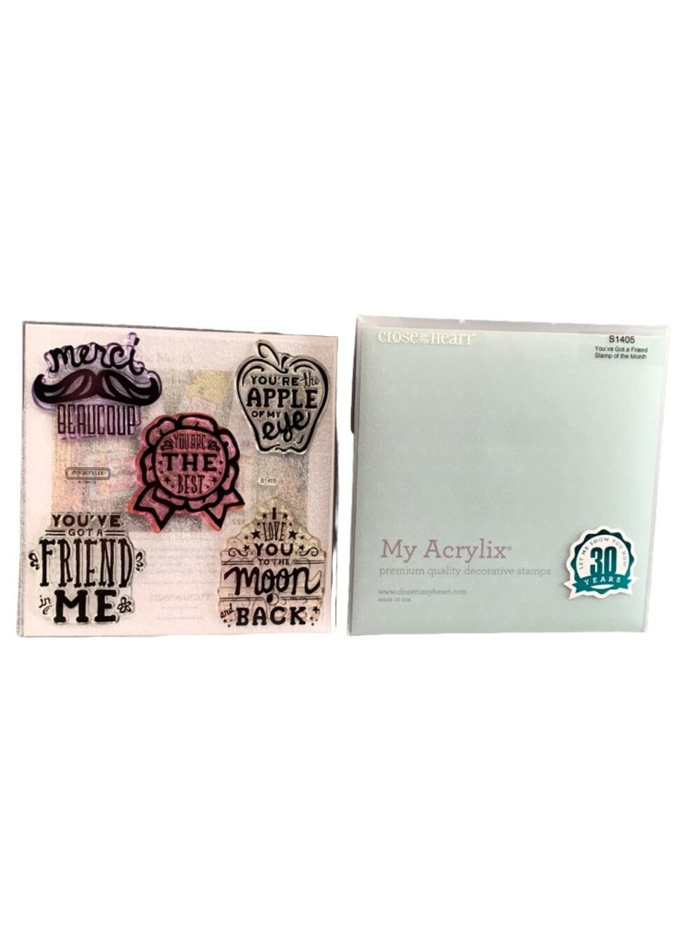 Close To My Heart S1405 You’ve Got a Friend Clear Cling Stamp Set